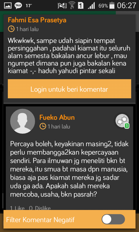 Pandangan negatif masyarakat Indonesia akan IPTEK