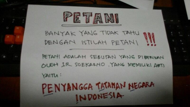 Ini Singkatan Yang Dibuat Bung Karno untuk Petani