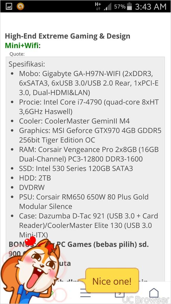 CPU Gaming Baru & Bergaransi * Lengkap dgn isi Games yg Bebas Pilih Sendiri *