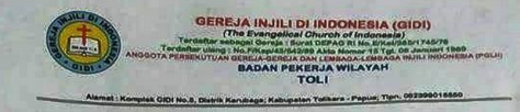 &#91;HOAX&#93; Ini SURAT LARANGAN IDUL FITRI di Tolikara Papua Yang Dikeluarkan Gereja Injil