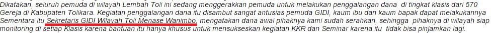 &#91;HOAX&#93; Ini SURAT LARANGAN IDUL FITRI di Tolikara Papua Yang Dikeluarkan Gereja Injil