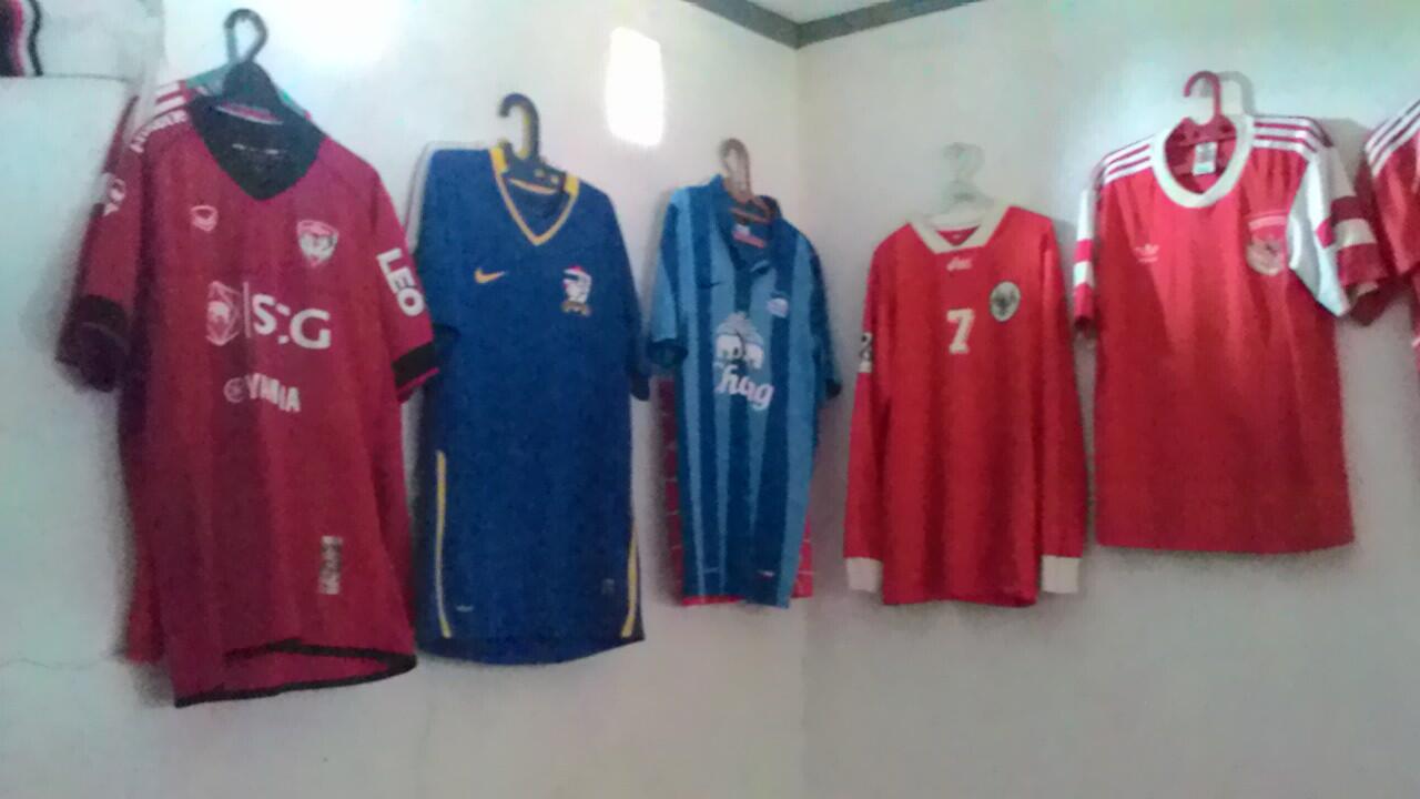 DIJUAL RARE ORIGINAL NIKE NATIONAL JERSEY THAILAND 2008 AWAY BLUE