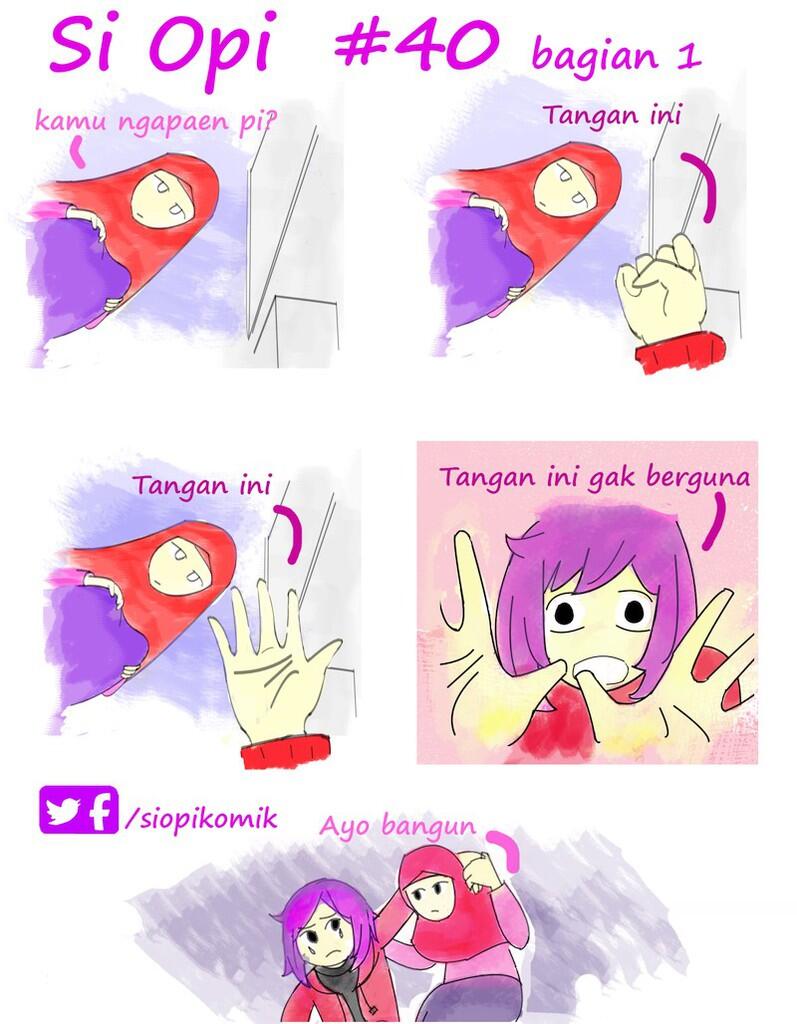 si opi , komik strip bikinan ane, mohon saran nya gan