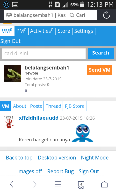 (HELP) Baru berumur dua hari, id temen ane kagak bisa dipake ngepost gan!!