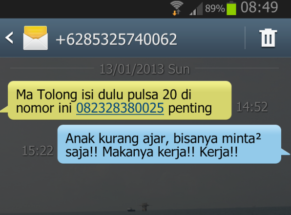 5 Balasan SMS Penipuan Yang Bikin Agan Ngakak 