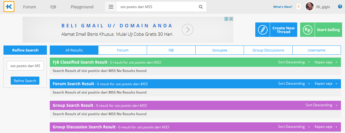 SISI POSITIF DARI MSS