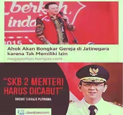 Ahok akn bongkar gereja di jatinegara krn tdk memiliki izin. Mengapa?