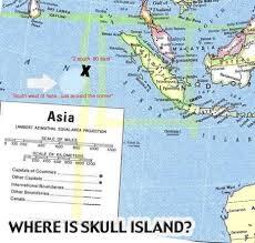 mencari tahu keberadaan Skull island yang ada di Film King Kong