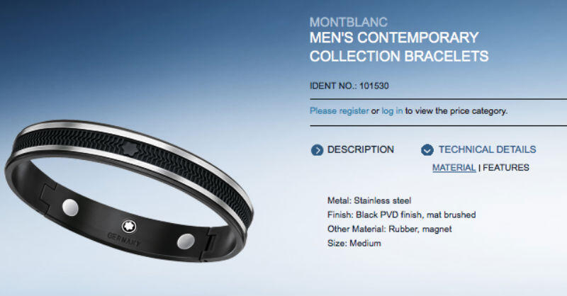 MONTBLANC INLAY BRACELET 101530 , COLLECTORS ITEMS...