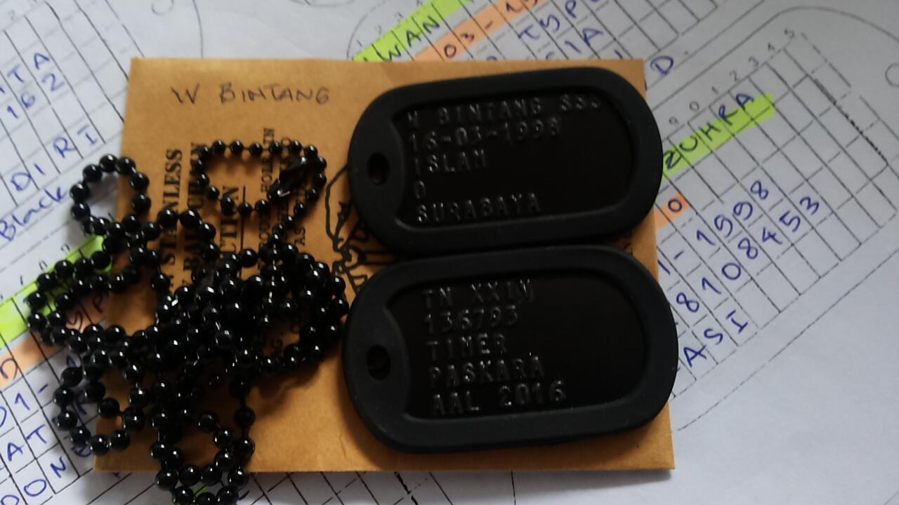 MENGENAL ASAL USUL KALUNG DOG TAG (MILLITARY TAG)