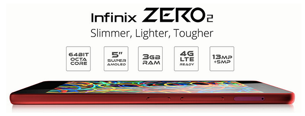 Infinix Zero 2: Smartphone Flagship Dengan RAM 3GB, Super AMOLED dan Body Kevlar