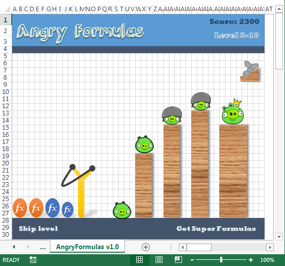 &#91;Fun With Excel&#93; Memunculkan Game Tersembunyi Dalam Excel 