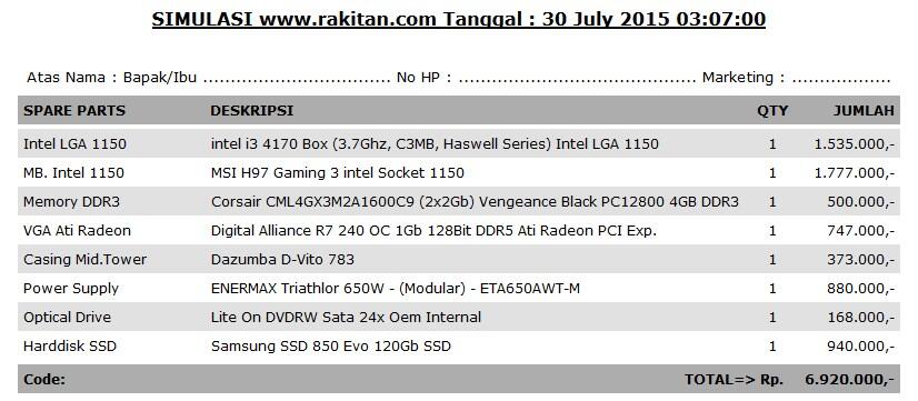 &#91;ask&#93; rakitan pc