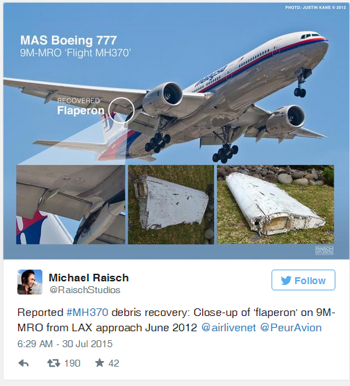 Puing Pesawat MH370 Ditemukan di Afrika?