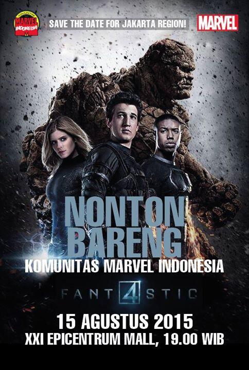 Acara Nonton Bareng &quot;Fantastic Four&quot; oleh Komunitas Marvel Indonesia
