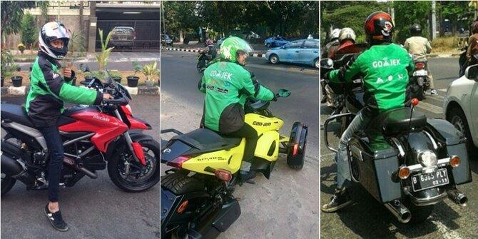 Heboh Gojek punya armada moge mewah, dari Ninja hingga Ducati