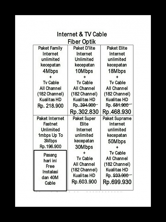 PAKET TERBARU FIRST MEDIA DAN NIKMATI PROMO TERBARU NYA.