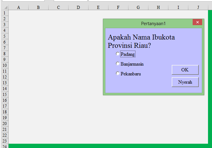 &#91;Fun With Excel&#93; Memunculkan Game Tersembunyi Dalam Excel 