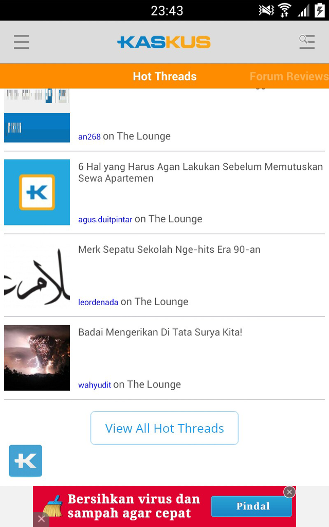 &#91;INFO&#93; Ngaskus di HP tanpa iklan!!