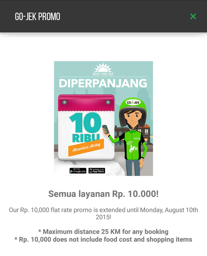 Kode voucher credit Gojek FREE 50 ribu . KODE: 542750564 (Langsung dapet GRATIS)