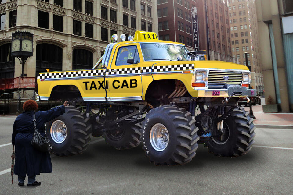 Taksi Berubah Jadi Monster di IIMS 2015.