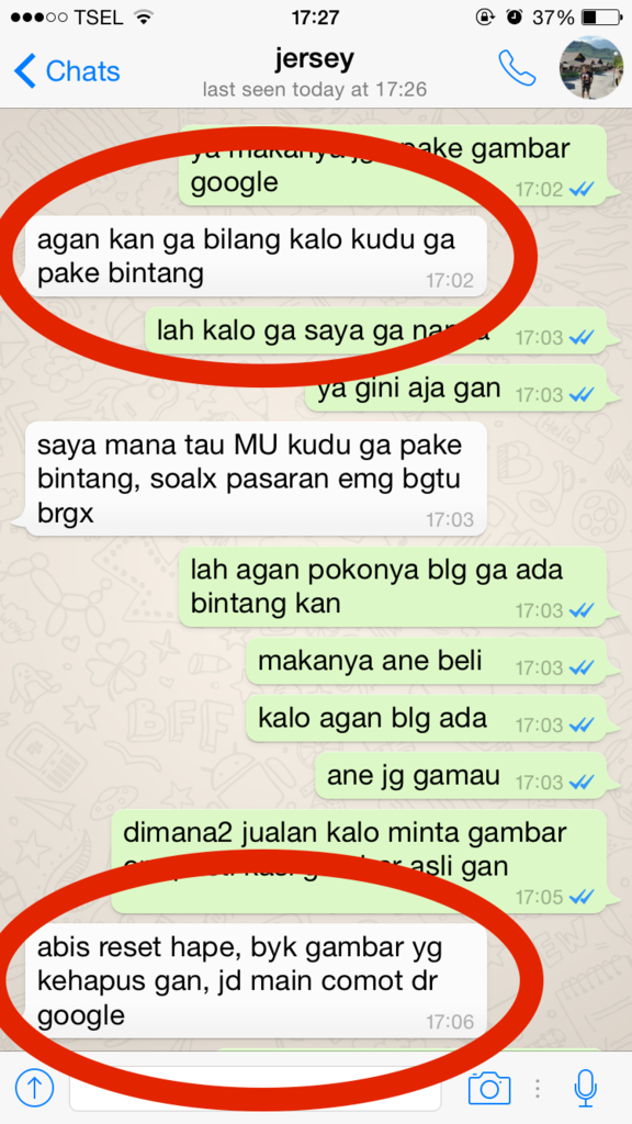 HATI-HATI Penjual Jersey PENIPU!