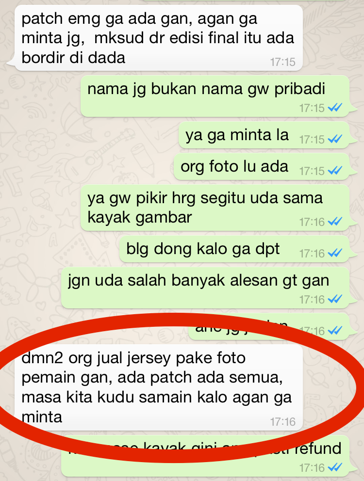 HATI-HATI Penjual Jersey PENIPU!