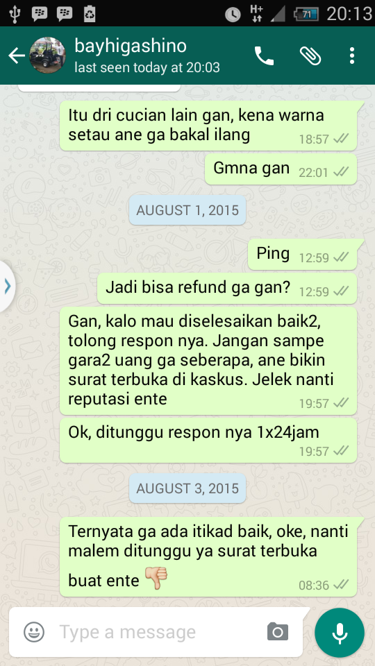 SURAT TERBUKA ID bayhigashino 085710353757 BRI 151201001765500 BAYU PERDANA PUTERA