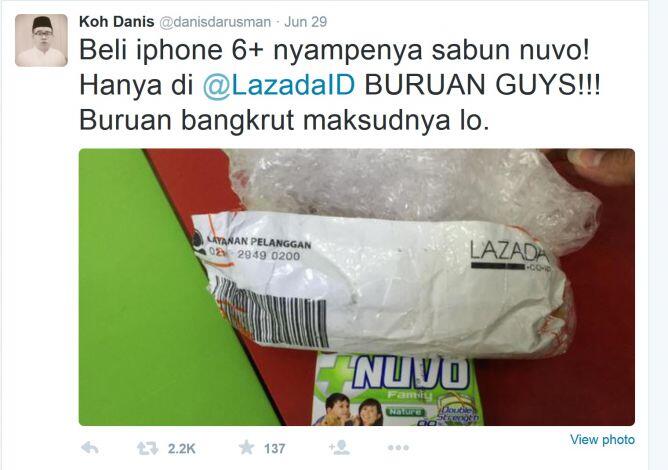 Lazada Berbenah Diri (Pasca Salah Kirim iPhone jadi sabun)