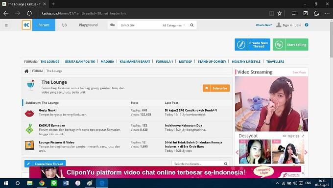 Perbedaan Tidak Memakai dan Memakai Eks. AdBlock di Browser Agan 