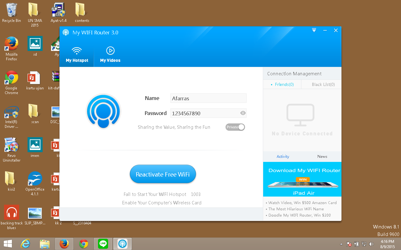 &#91;ASK&#93; cara menjadikan internet kabel jadi wifi