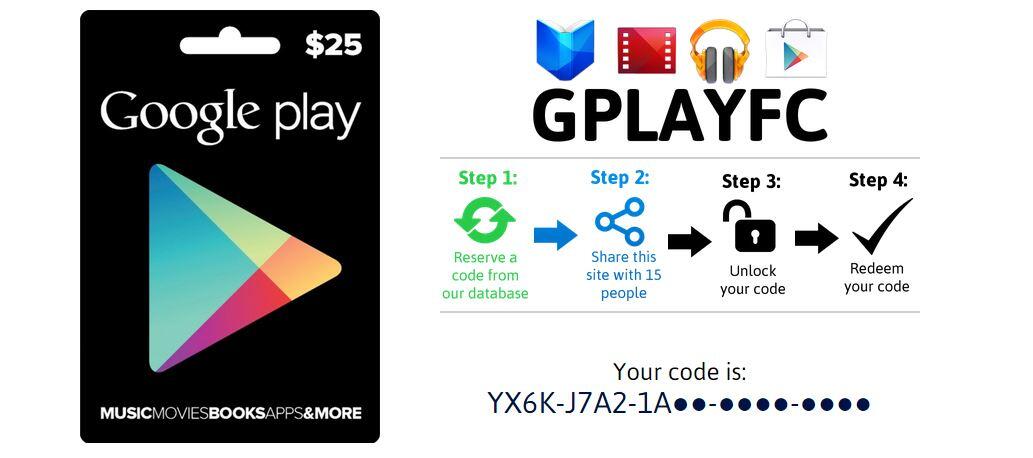 dapat Free $25 Google Play Card