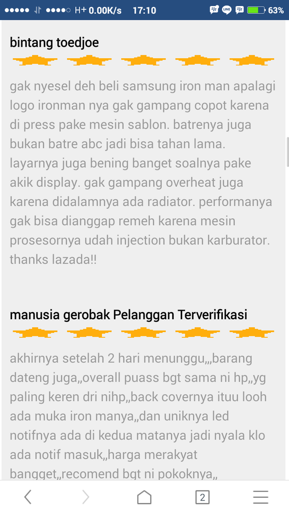 Kekonyolan Samsung Galaxy S6Edge irontman edition Di Lazada :ngakak