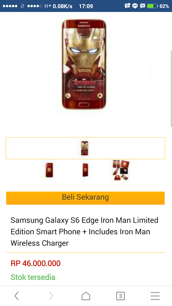 Kekonyolan Samsung Galaxy S6Edge irontman edition Di Lazada :ngakak