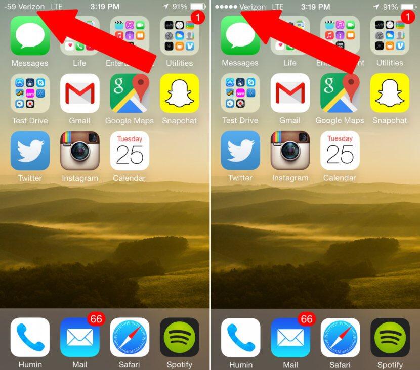 Cara Mengubah Sinyal Bar iPhone Menjadi Angka Tanpa Jailbreak