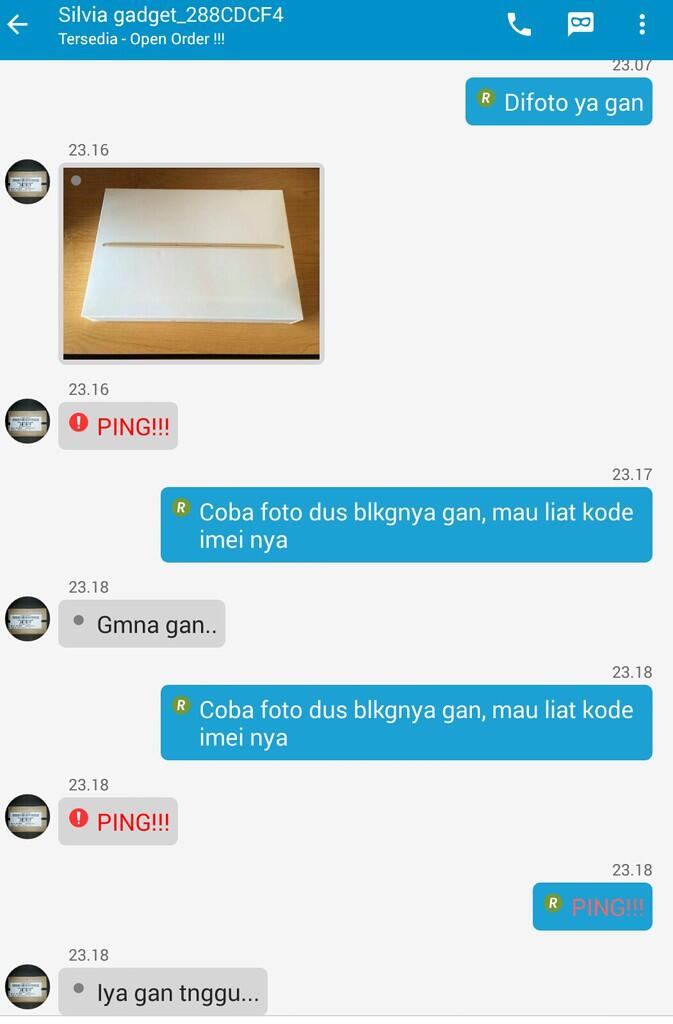 hati2 jika hendaj bertransaksi dg seller fake :D