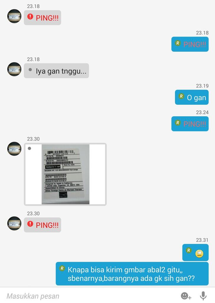 hati2 jika hendaj bertransaksi dg seller fake :D