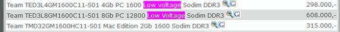 &#91;ASK&#93; Mau tanya tentang RAM laptop low voltage