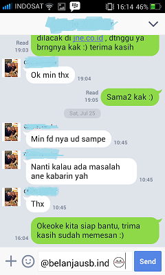 ++++++ Testimonial BelanjaUSB :D ++++++ 