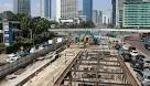 Ruang Bawah Tanah MRT Mulai Terlihat di Kawasan Bundaran HI
