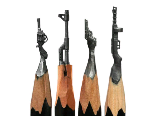 Miniatur dari Pensil Kayu Level Dewa