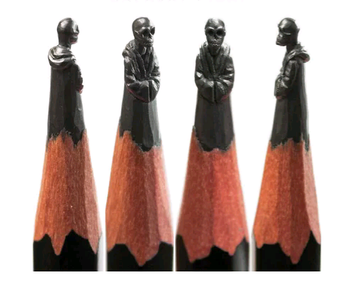 Miniatur dari Pensil Kayu Level Dewa