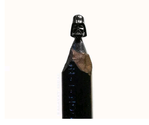 Miniatur dari Pensil Kayu Level Dewa