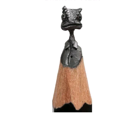 Miniatur dari Pensil Kayu Level Dewa