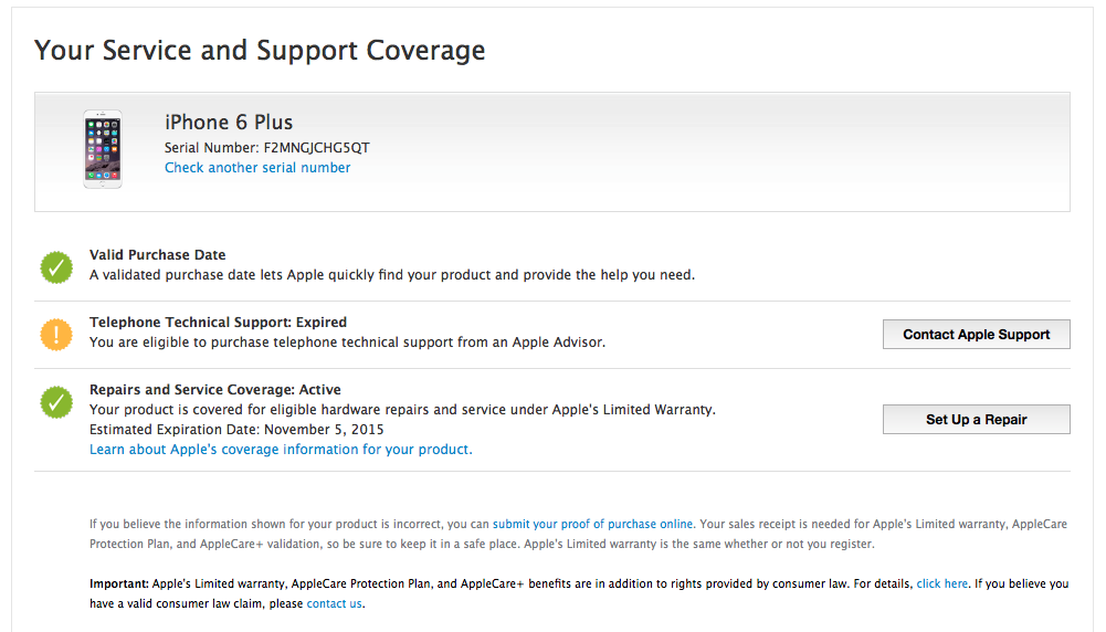 гарантия на айфон. Check covered. Telephone technical support: expired you are eligible to purchase telephone technical support from an apple advisor. Apple. Apple check coverage.