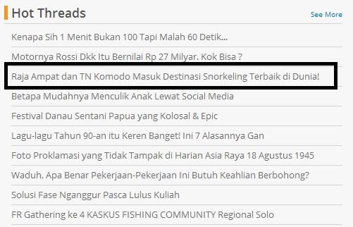 Raja Ampat dan TN Komodo Masuk Destinasi Snorkeling Terbaik di Dunia