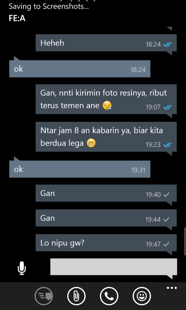 Penipuan a/n Irfan Sofian, 087782617045, BRI 082101004598500