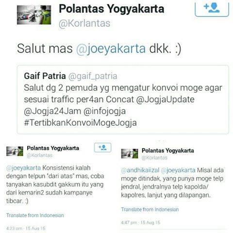 Pengendara Sepeda Hentikan Konvoi Moge yg Langgar Lalu Lintas di Yogya, Tapi..