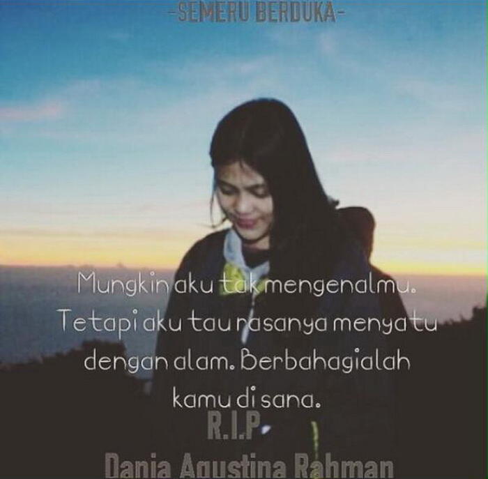 R.I.P Dania ( Sekarang Kamu Sudah Menyatu Dengan Alam )