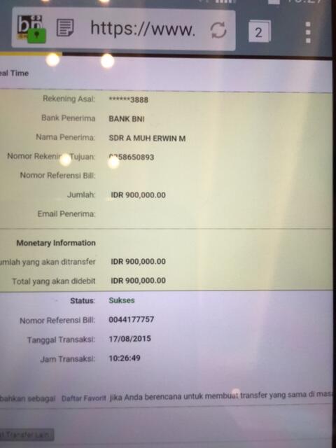Penipu nih. harga dirinya cuma 900 rb